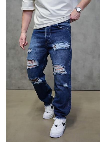 Modré loose fit džíny – SØREN