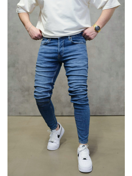 Tmavě modré skinny fit rifle – LOREN