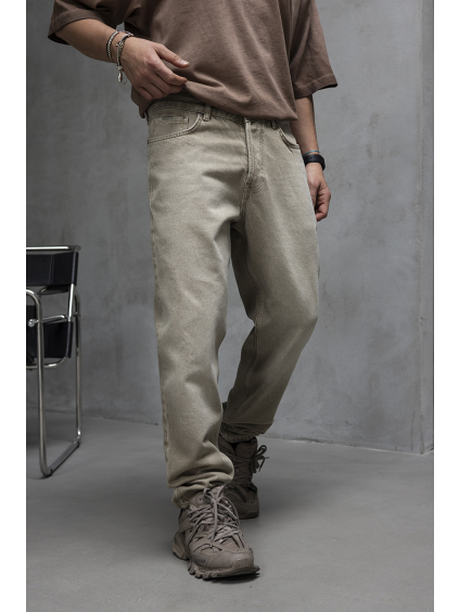 Béžové loose fit džíny – Grounded