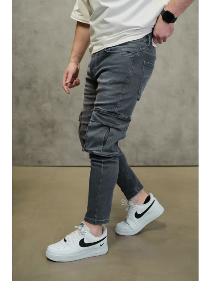 Šedé cargo džíny – TITAN