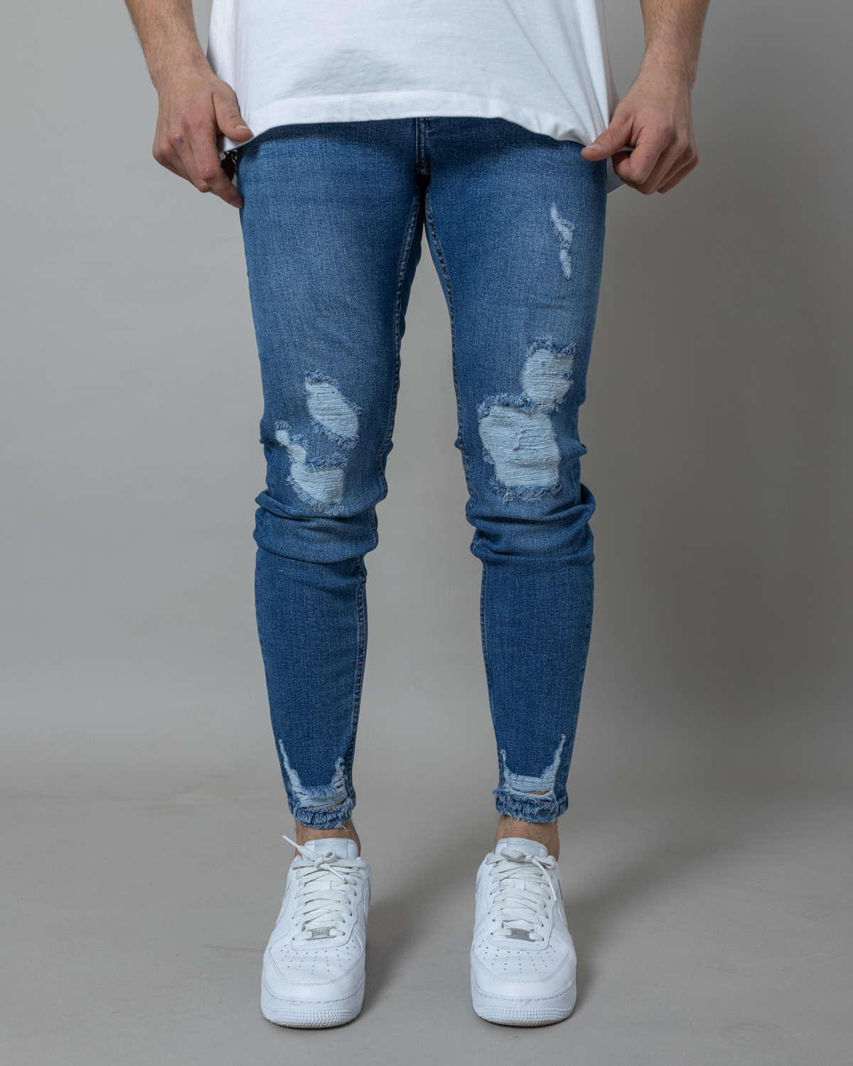 Modré skinny fit džíny YUPPIRY Velikost: 33