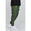SikSilk Green Khaki Cargo Pants – Khaki cargo kalhoty