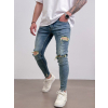 Modré skinny fit džíny HELLFIRE