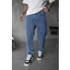 Modré loose fit džíny Luxe