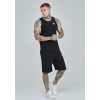SikSilk Pánské Černé Kraťasy Essential Fleece Short