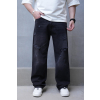 Černé Baggy fit džíny Ashcore