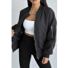 Černá oversized bomber bunda Urban Micro