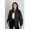 Černá oversized bomber bunda Urban Micro
