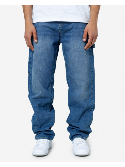 Pánske baggy fit rifle Breezy - washed blue