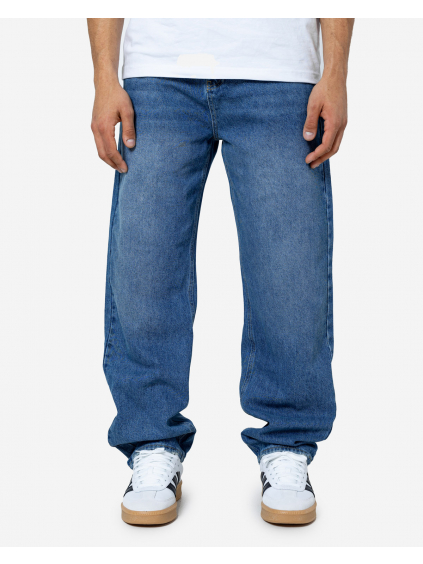 Pánske baggy fit rifle Loose - washed blue