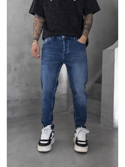 Modré slim fit rifle ALTURA (Velikost 36)