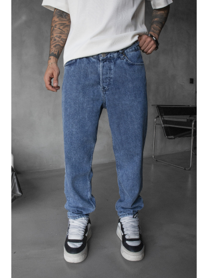 Modré loose fit rifle Luxe (Veľkosť 36)