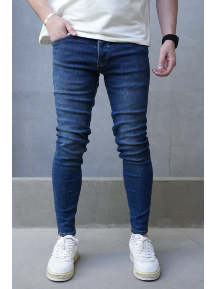 Modré Skinny fit rifle Blue Static (Veľkosť 38)