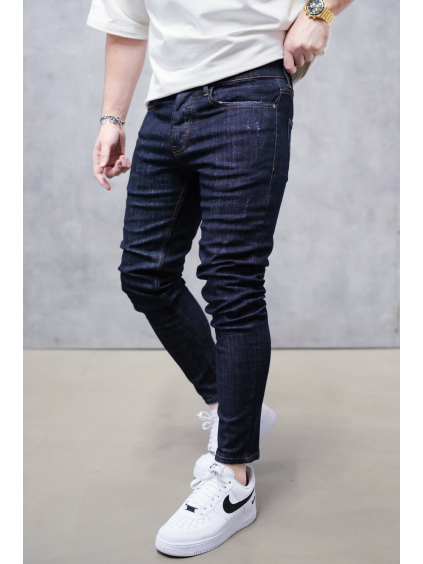 Tmavomodré skinny fit rifle – DANTE