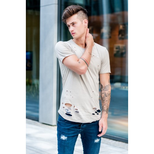 Stylovej.cz Triko Ghost béžové Veľkosť: S