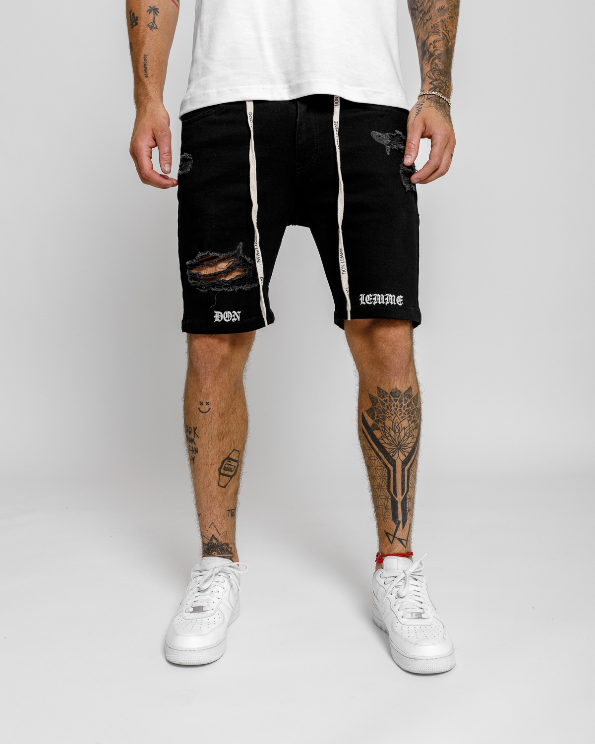 Don Lemme Kraťasy Gaze - black Veľkosť: 28