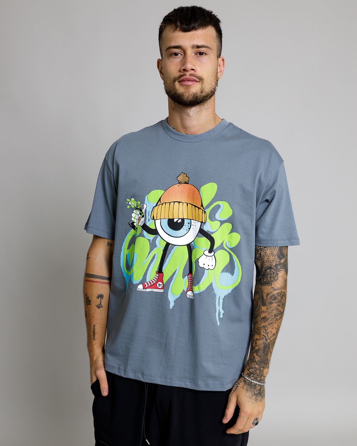 Sivé oversized triko PRELL Veľkosť: XL