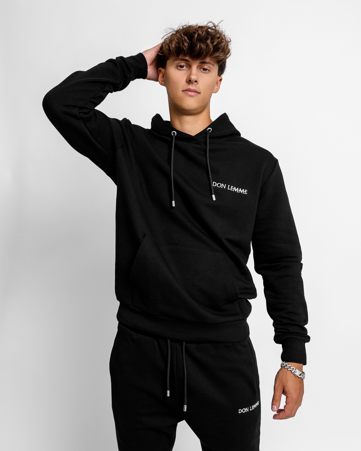 Don Lemme Mikina Leaf - black Veľkosť: M