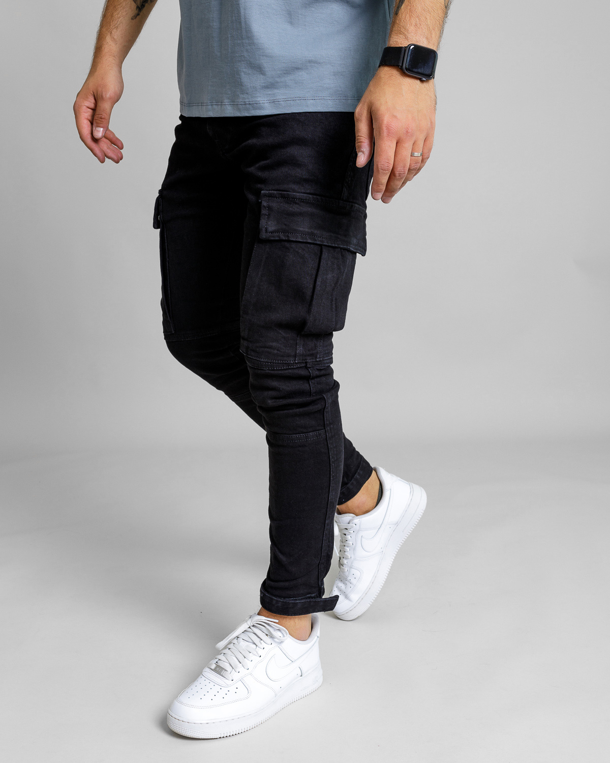 Čierne cargo rifle VORD Veľkosť: 29