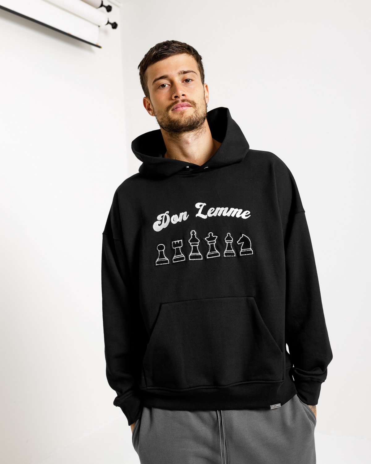 Don Lemme Unisex Mikina Figures - black Veľkosť: XL