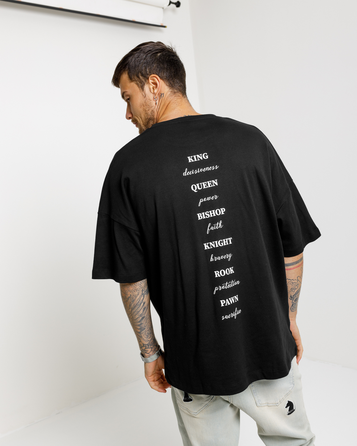 Don Lemme Oversized Triko Capture - black Veľkosť: XL