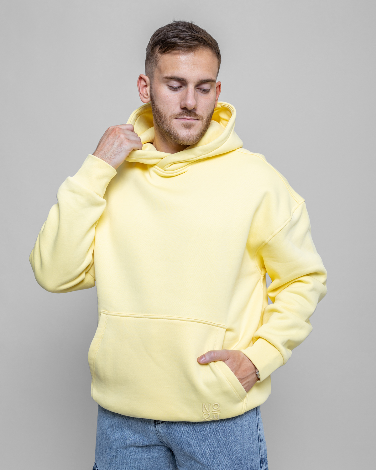 Žltá oversized mikina WHEAD Veľkosť: S