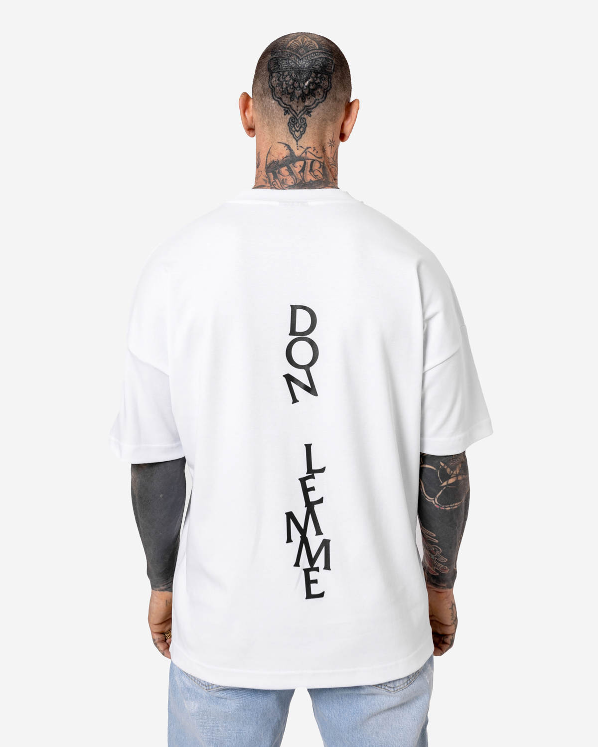 Don Lemme Oversized Triko Messy - white Veľkosť: M