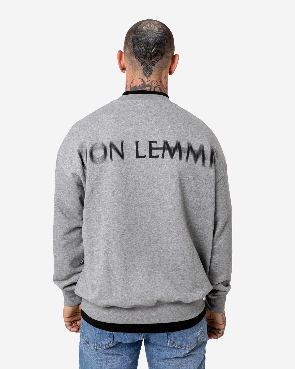 Don Lemme Oversized Mikina Smudge - grey Veľkosť: XL