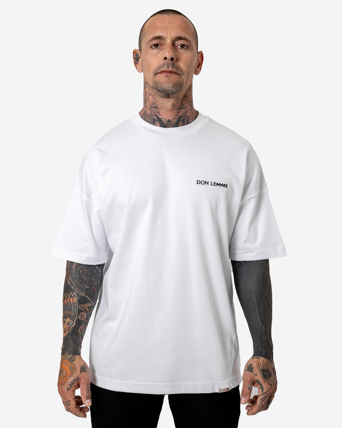 Don Lemme Oversized Triko Stem - white Veľkosť: L