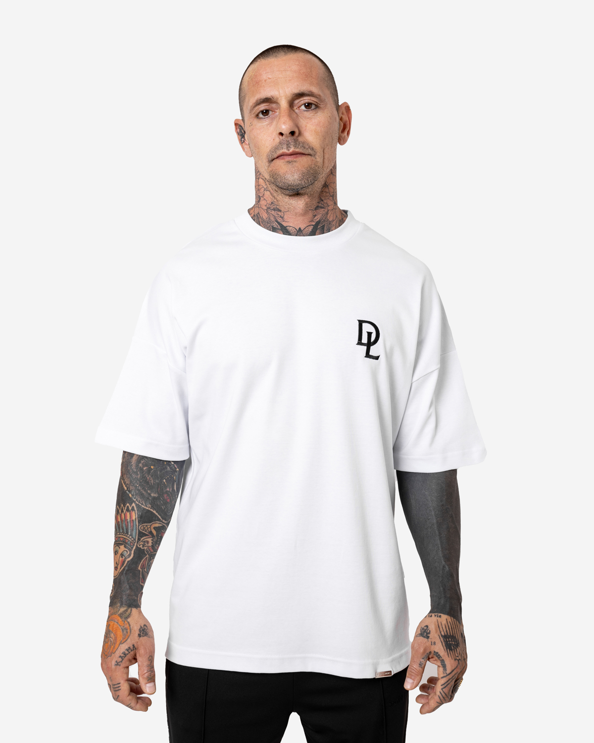 Don Lemme Oversized Triko Capital - white Veľkosť: L