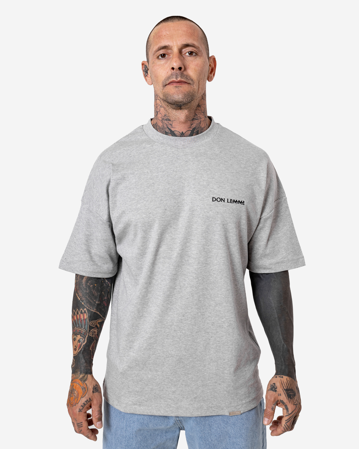 Don Lemme Oversized Triko Stem - grey Veľkosť: XL