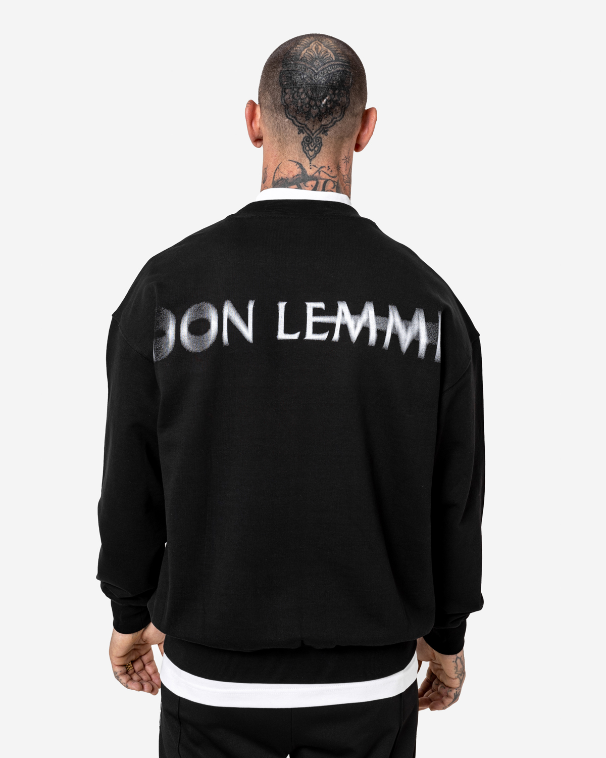 Don Lemme Oversized Mikina Smudge - black Veľkosť: S