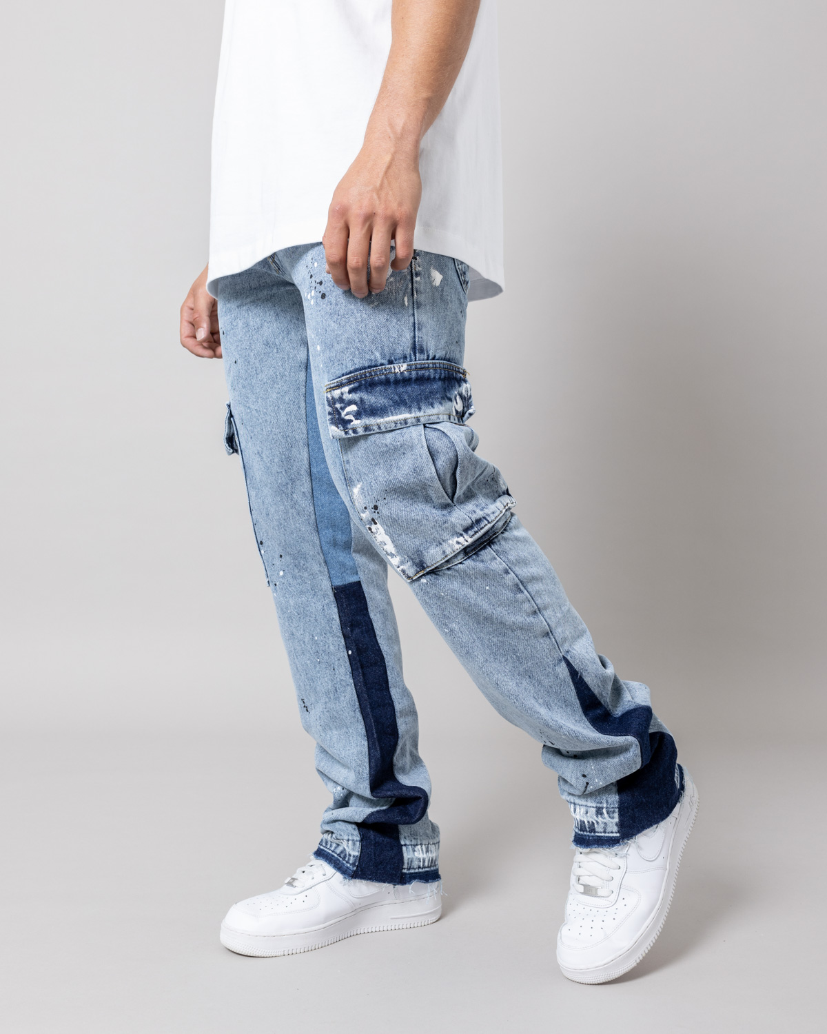 Modré straight fit rifle CANER Veľkosť: 36