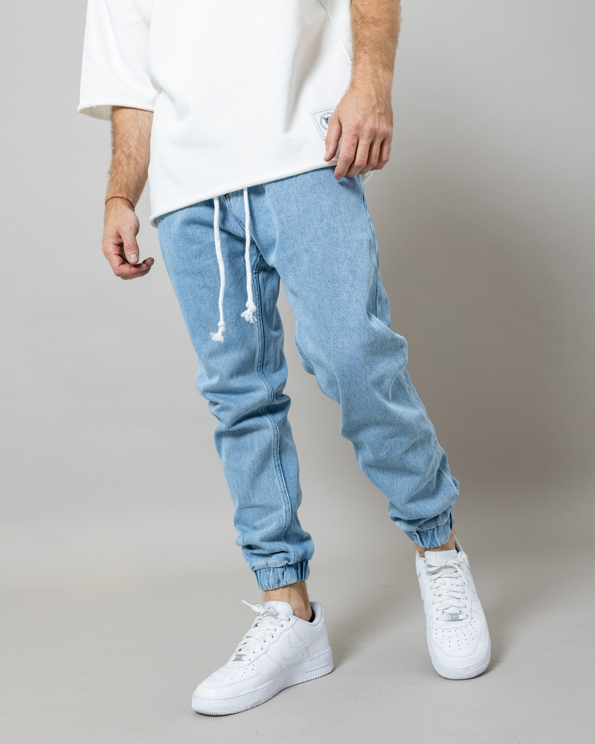 Modré jogger fit rifle UZUN Veľkosť: 38