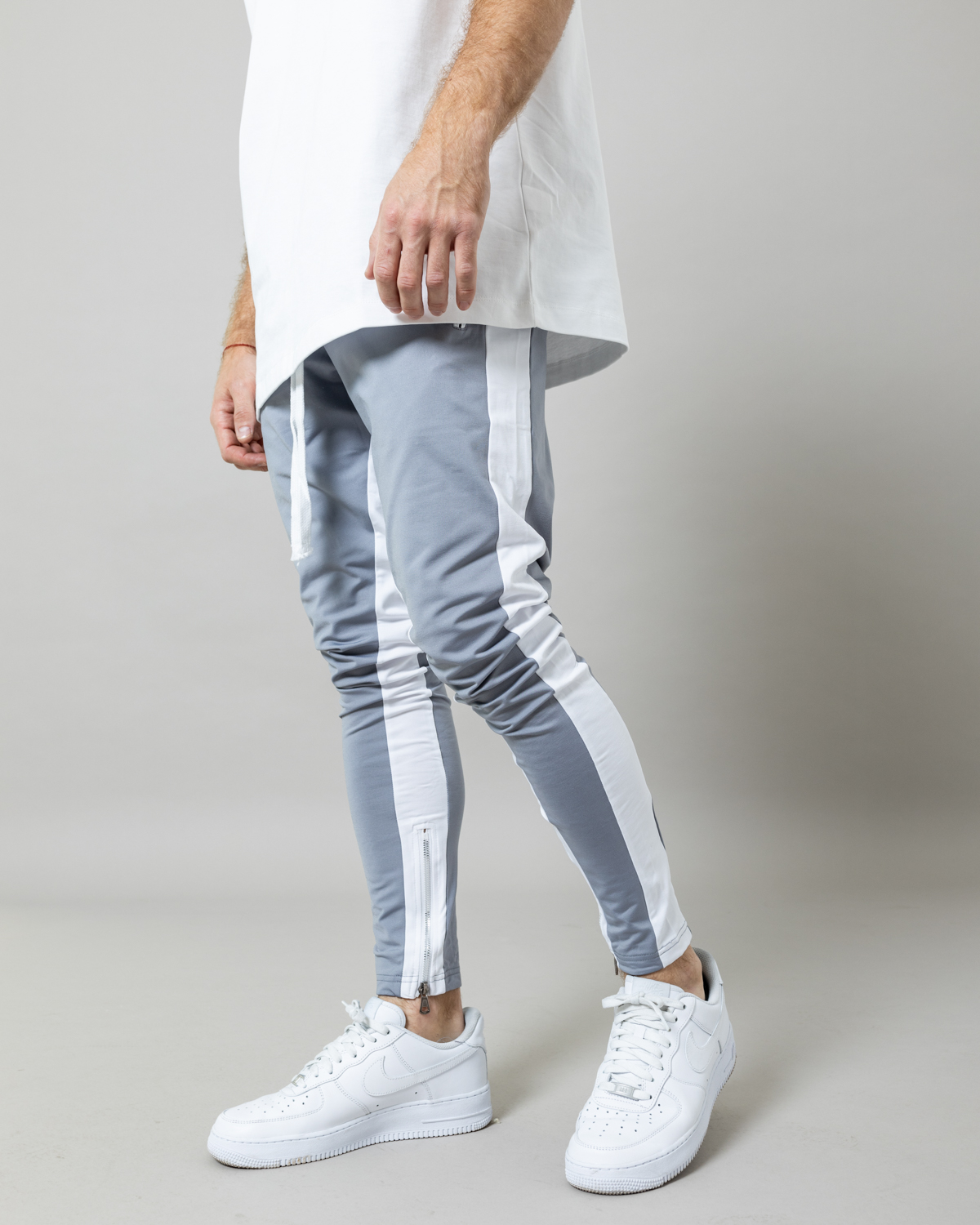 Sivé slim fit tepláky VELOREX Veľkosť: XL