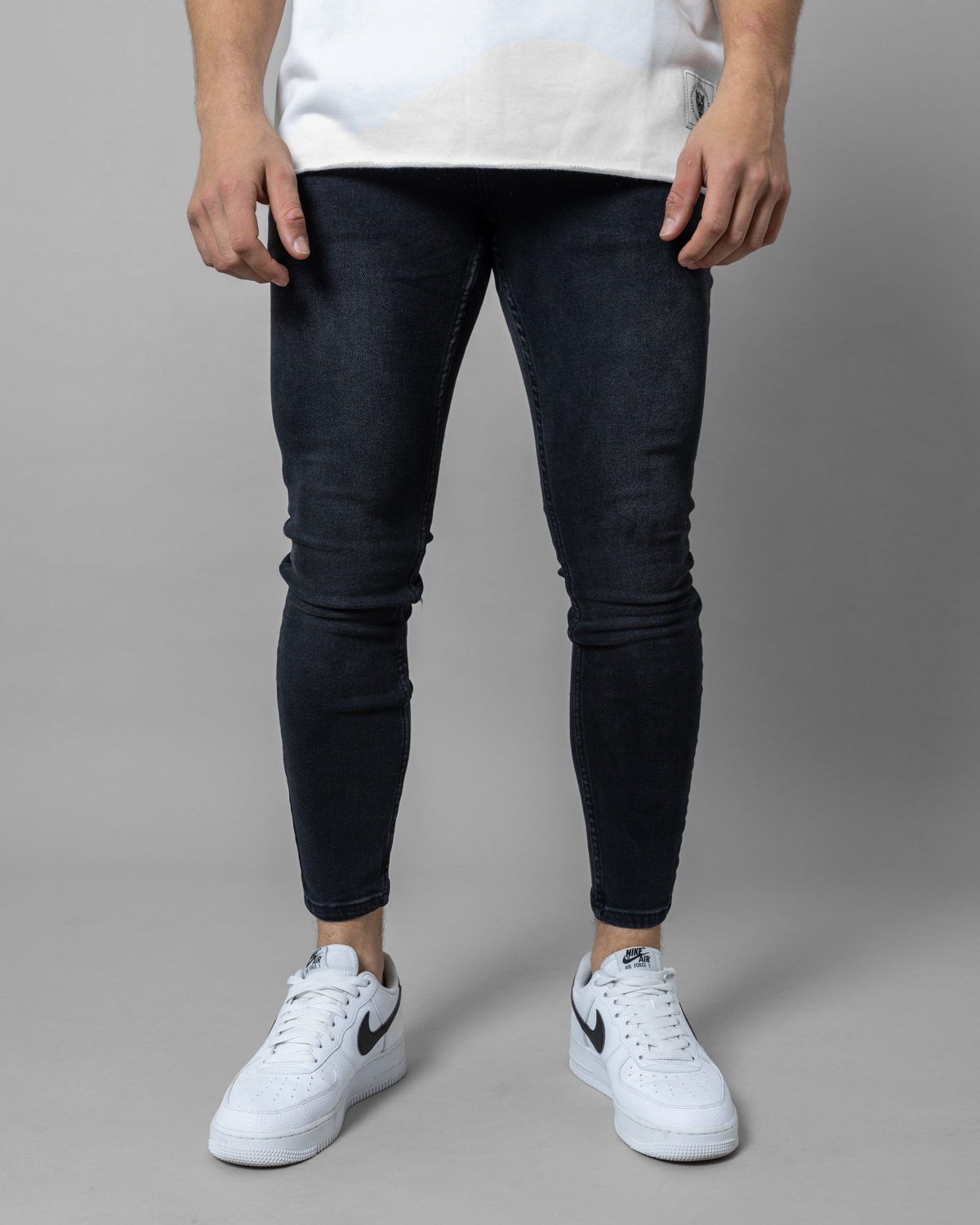 Čierne skinny fit rifle GARNES Veľkosť: 31