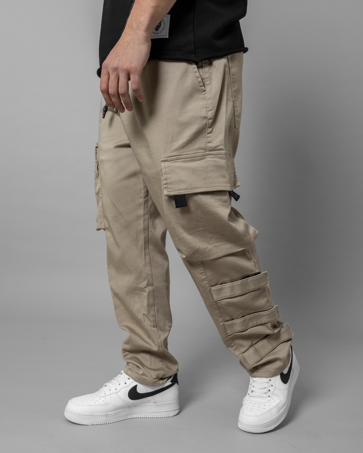 Hnedé cargo fit nohavice PROTECT Veľkosť: S