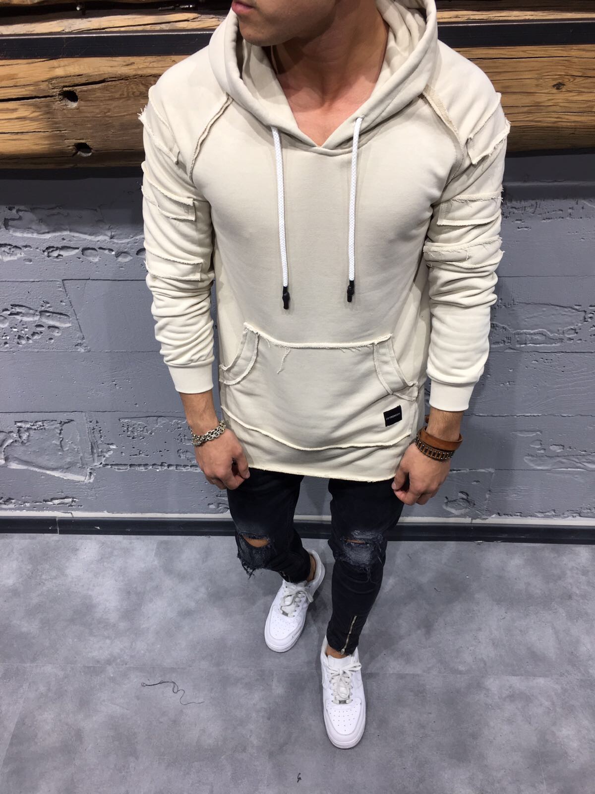 Mikina Kangaroo Cream Veľkosť: S