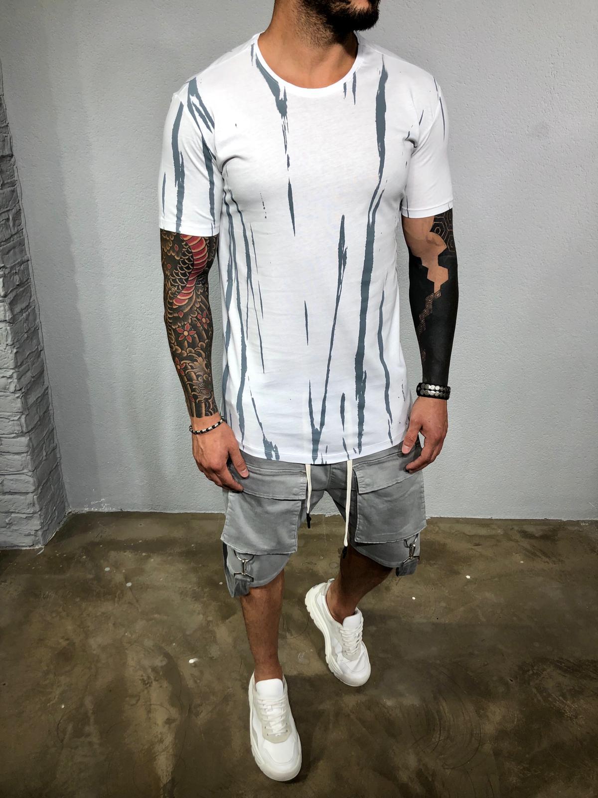 Tričko Round - biele Veľkosť: S