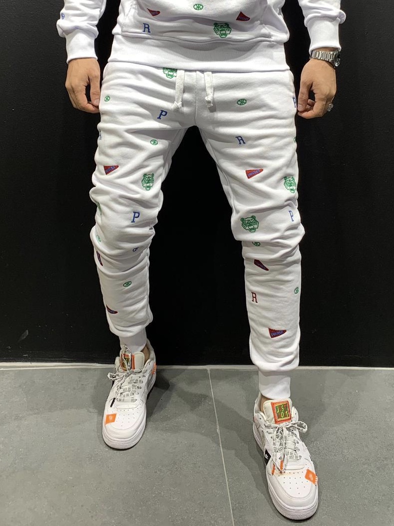 Tepláky Center - biele Veľkosť: L