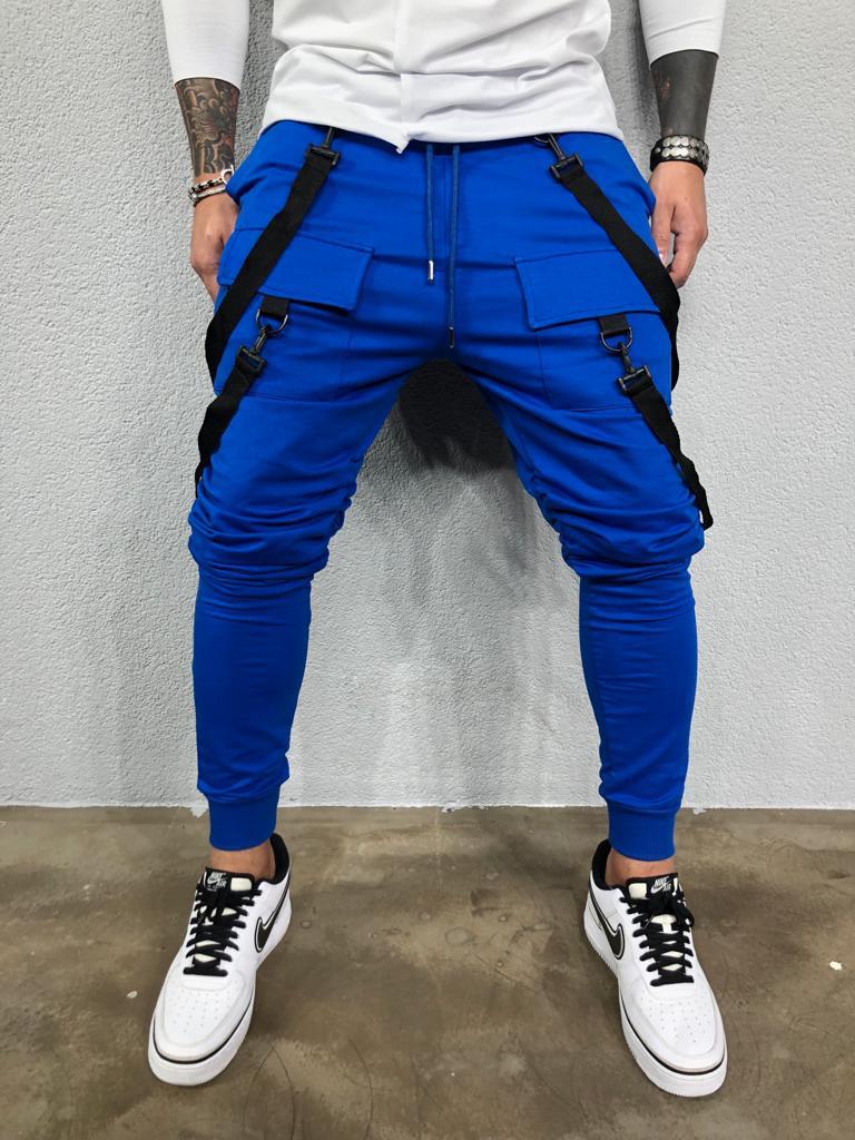 Tepláky Hall - modré Veľkosť: S