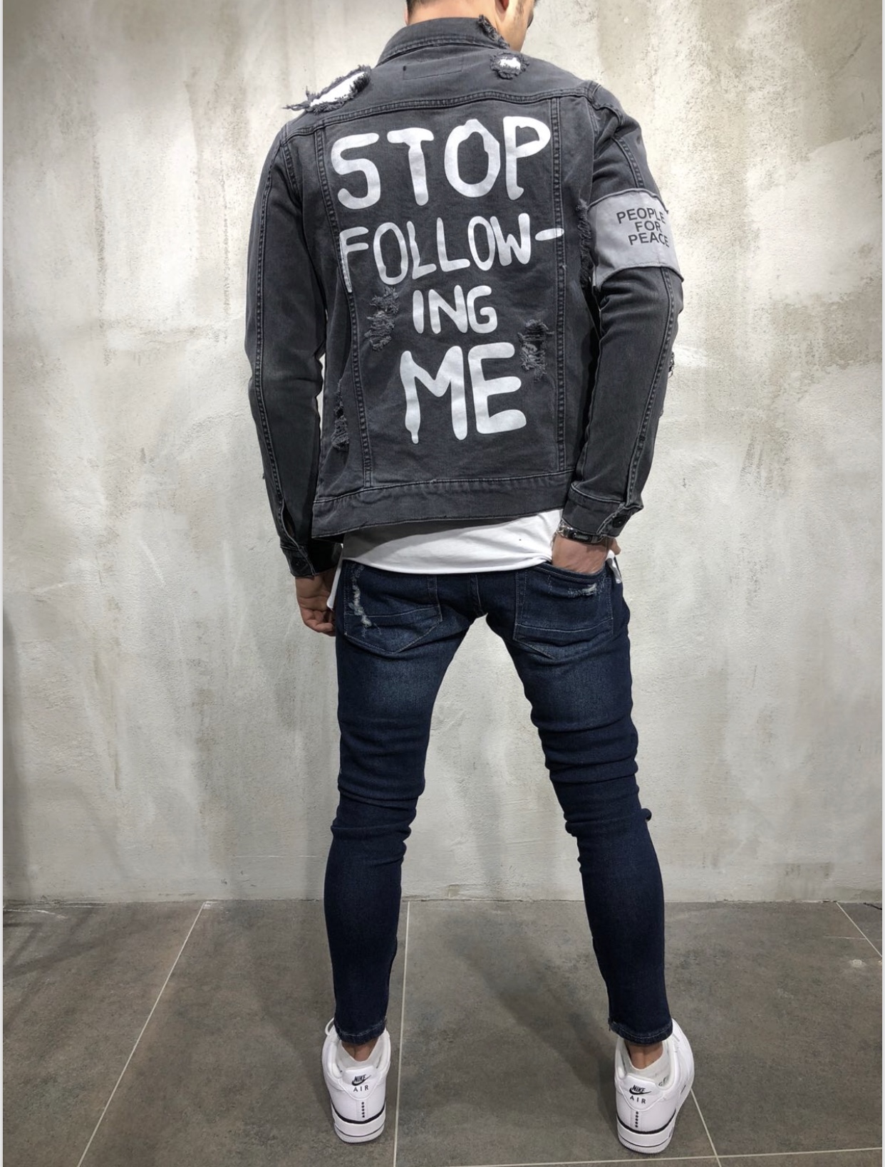 Džínová Bunda Stop Veľkosť: S