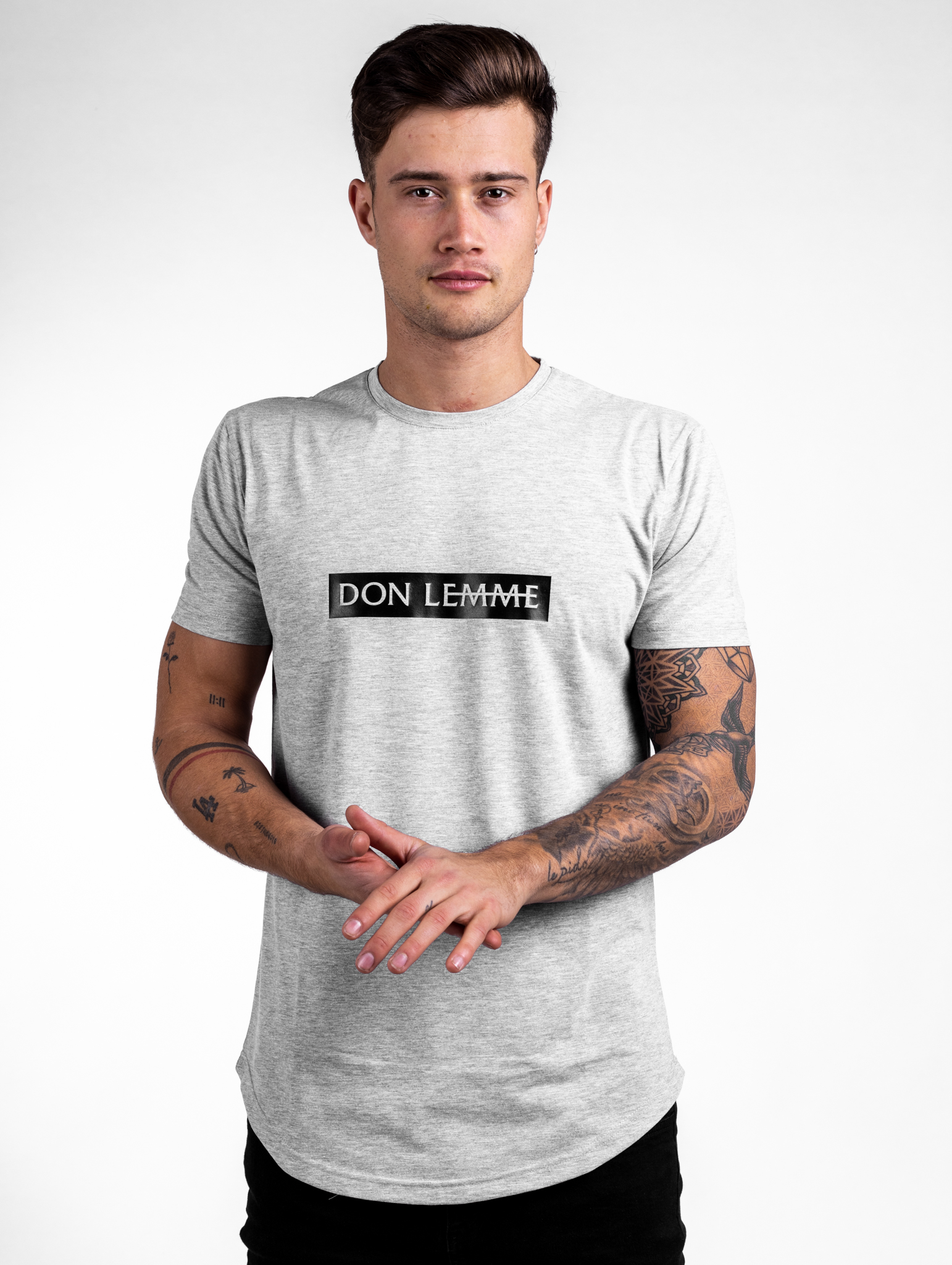 Don Lemme Tričko Graphic - sivé Veľkosť: L