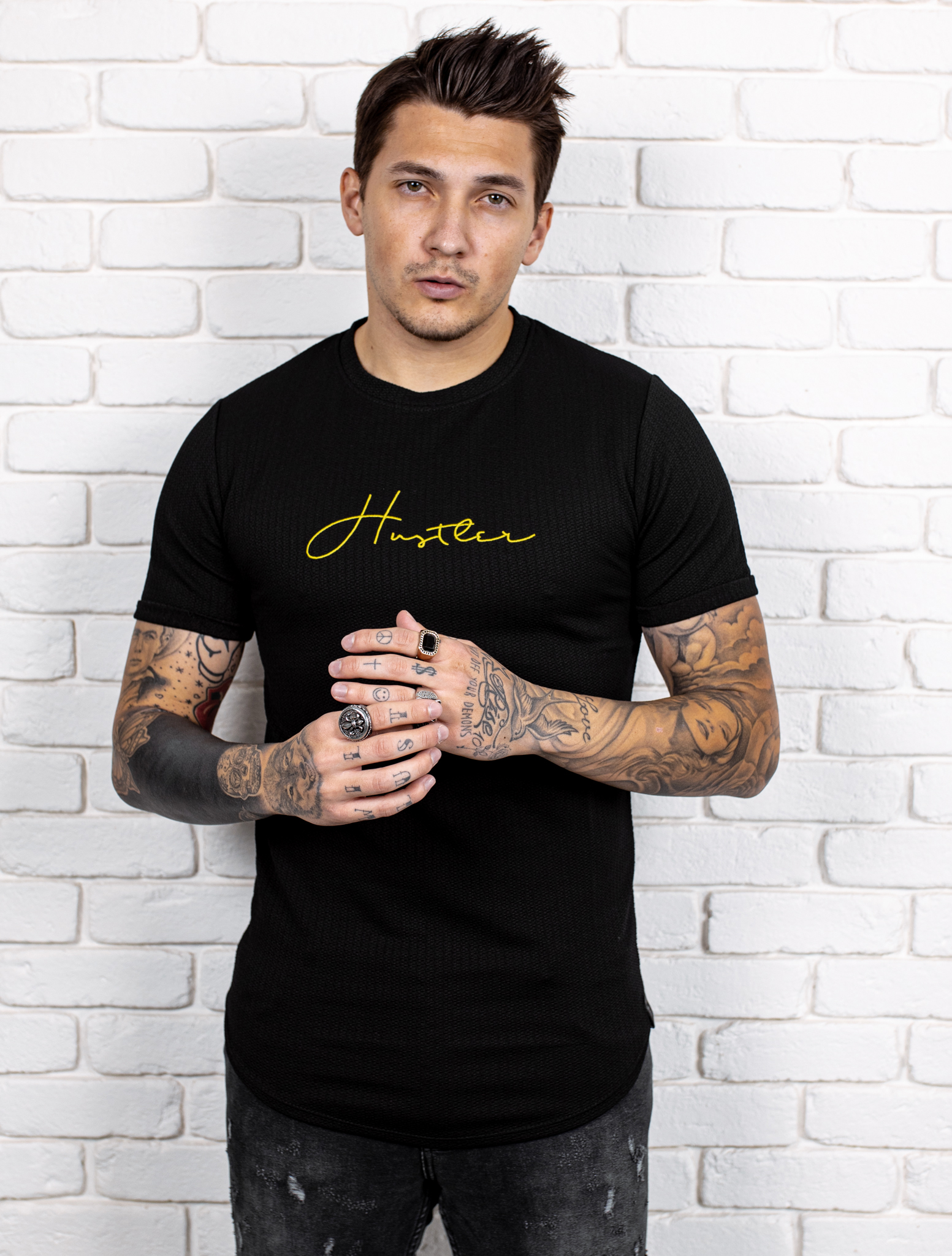 Tričko Hustler - čierne Veľkosť: XXL