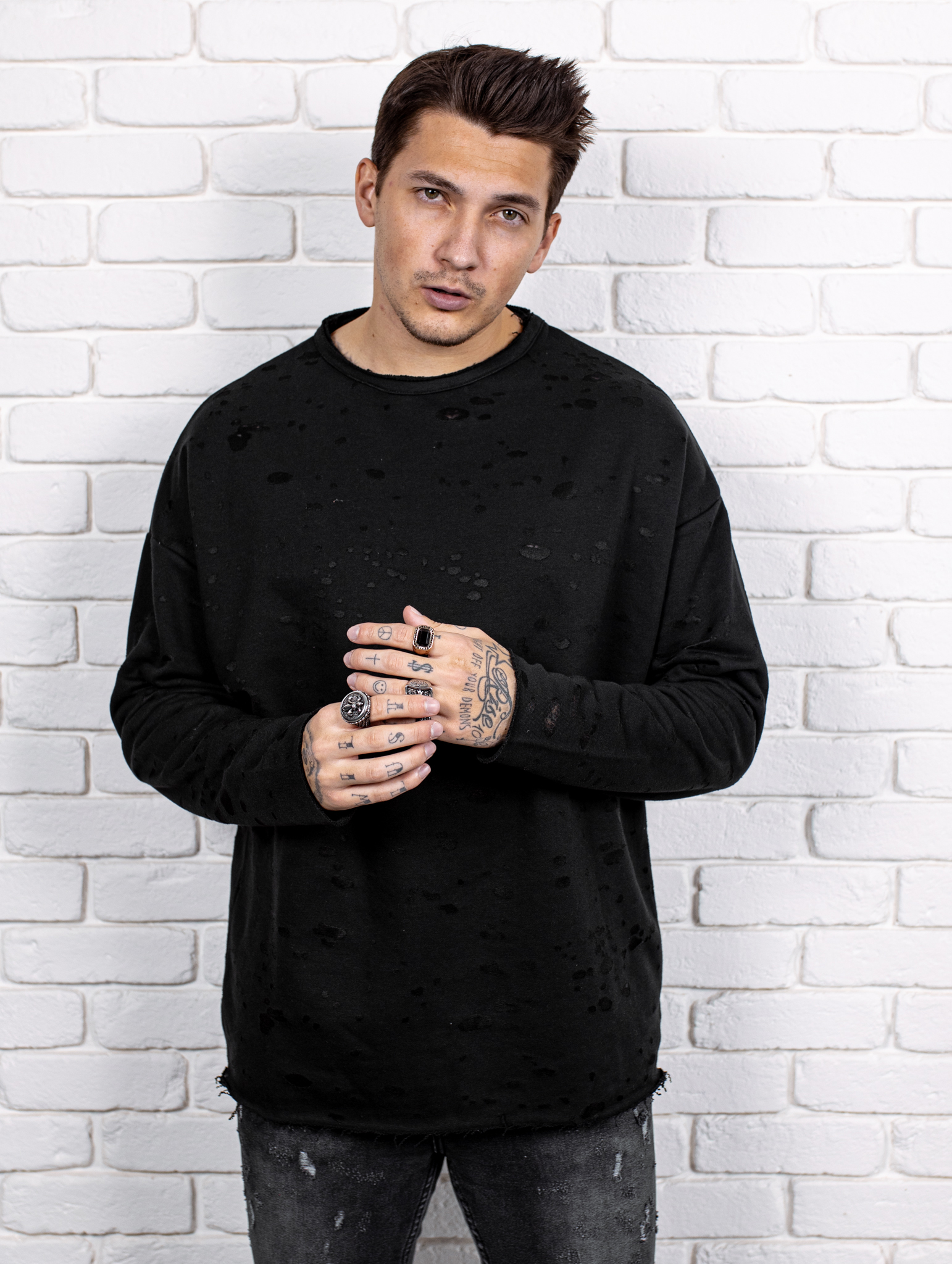 Mikina Clap - čierna Veľkosť: S