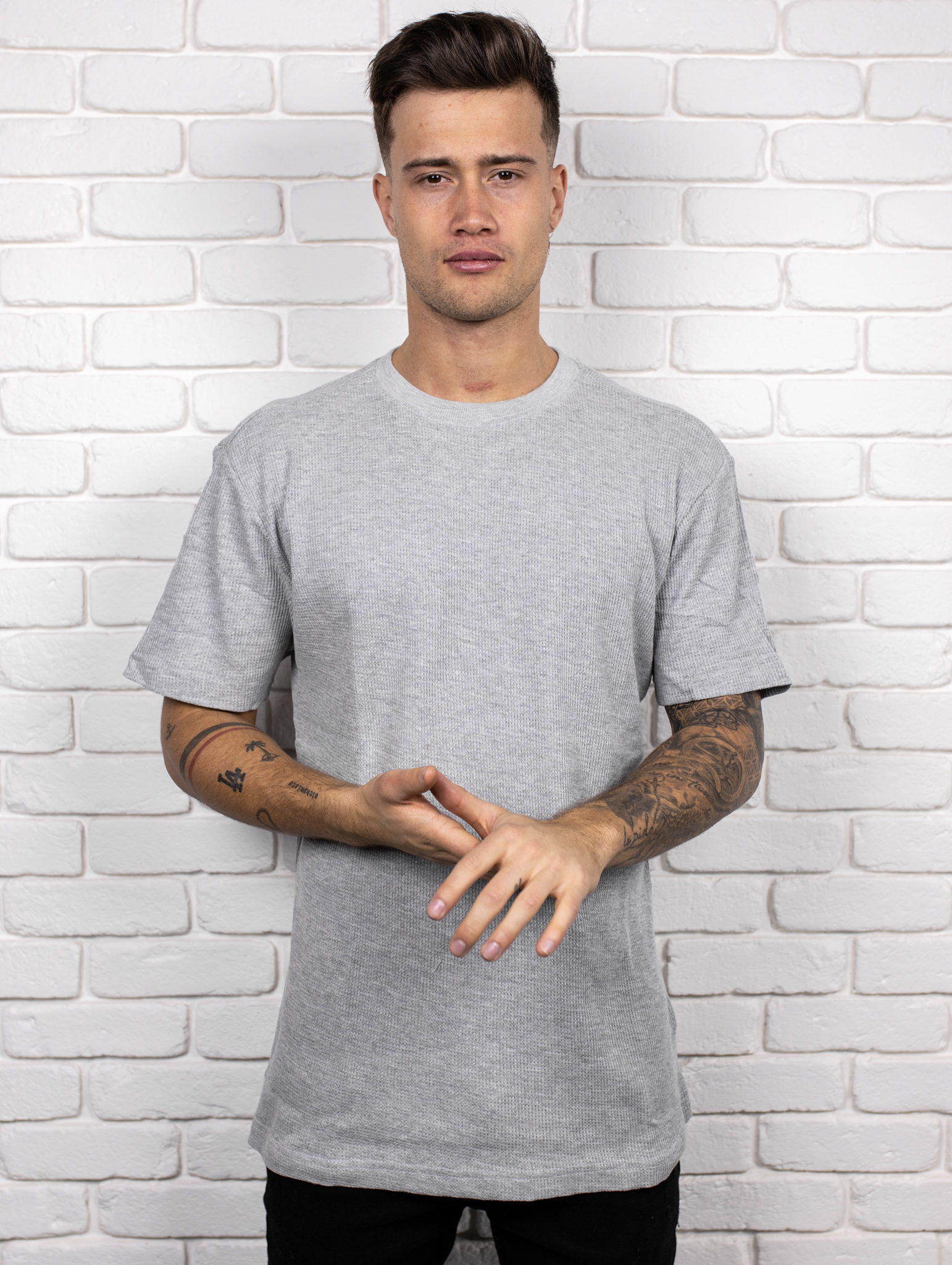 Urban Classics Tričko Nothing - sivé Veľkosť: M