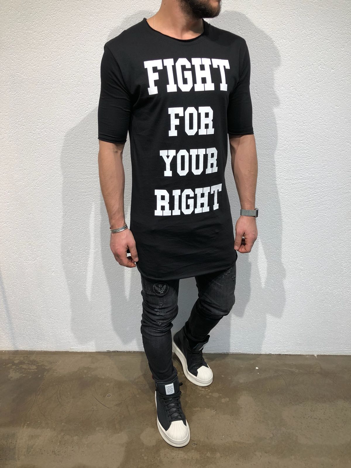 Triko Fight - černé Veľkosť: XL