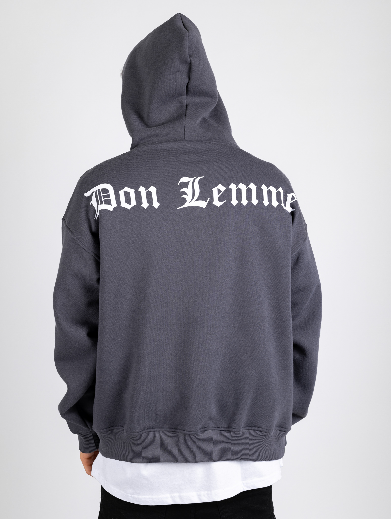 Don Lemme Oversized Mikina Gothic - sivá Veľkosť: XL