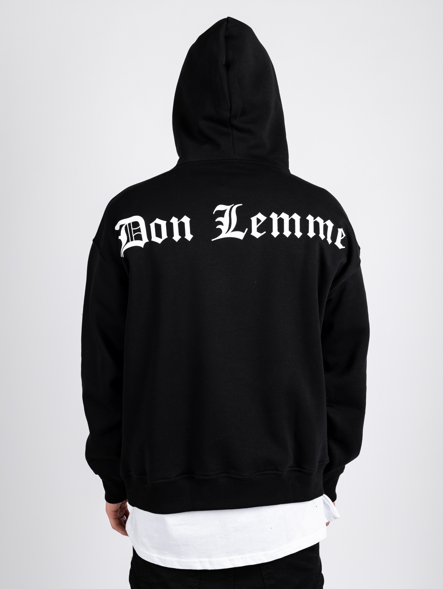 Don Lemme Oversized Mikina Gothic - čierna Veľkosť: S