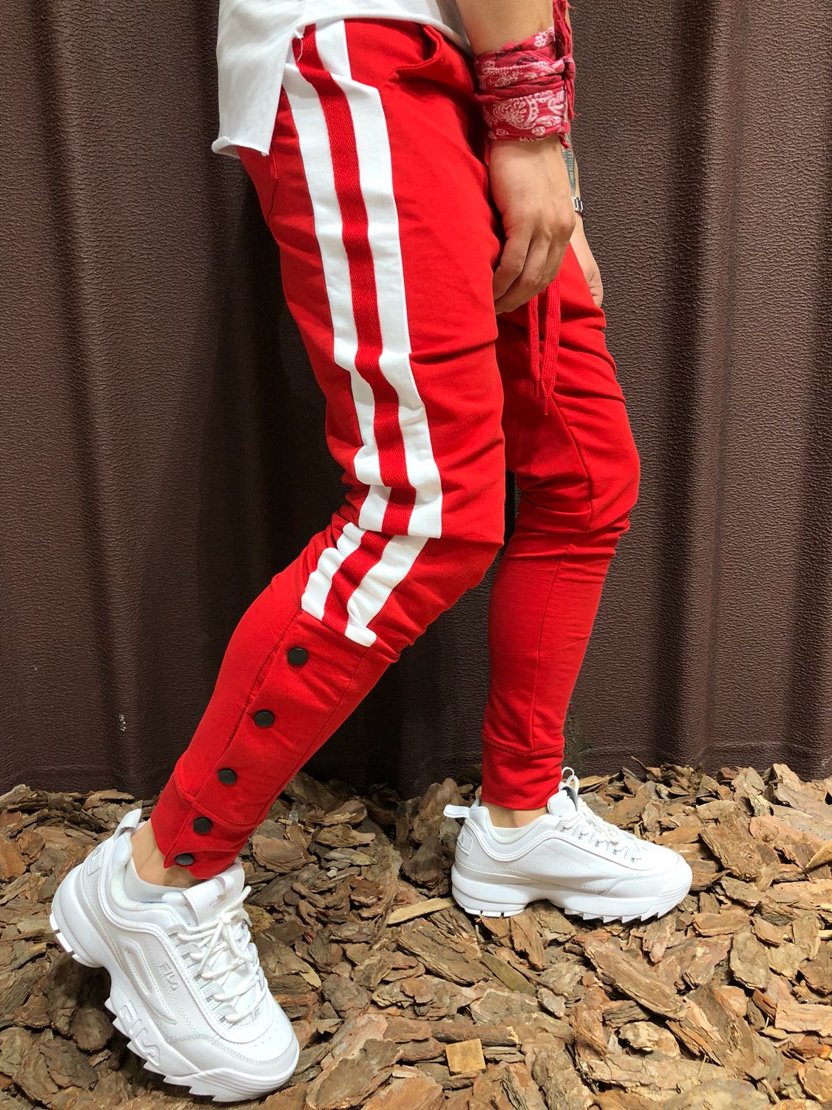 Tepláky Dexter - červené Veľkosť: M